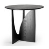 Ethnicraft Black Oak Geometric Side Table