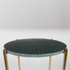 Saxa Green Marble Side Table