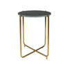 Saxa Green Marble Side Table