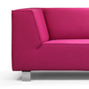 Modern 3 Seat Sofa Pink / Purple / Charcoal / Orange - Chester