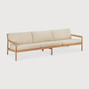 Ethnicraft Teak Jack Outdoor 3 Seat Sofa Natural