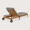 Ethnicraft Jack Teak Outdoor Adjustable Lounger Mocha Premium