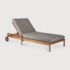 Ethnicraft Jack Teak Outdoor Adjustable Lounger Mocha Premium