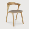Ethnicraft Bok chair in Oak with Grey fabric seat
