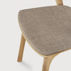 Ethnicraft Bok Dining Chair Oak & Grey Fabric