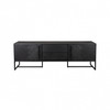 Black Wooden Media Unit 180 cm - Class Black Wooden Media Unit 180 cm - Class