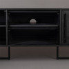 Black Wooden Media Unit 180 cm - Class Black Wooden Media Unit 180 cm - Class