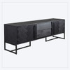 Black Wooden Media Unit 180 cm - Class Black Wooden Media Unit 180 cm - Class