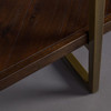 Dark Wood Open Shelving Unit 140 cm - Class