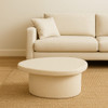 Cream White Recycled Marble Coffee Table - Veda Cream White Recycled Marble Coffee Table - Veda