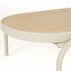 Aluminium & Oak Effect Outdoor Coffee Table  - Vista