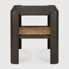 Ethnicraft Panel Dark Brown Teak Side Table