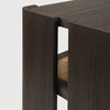 Ethnicraft Panel Dark Brown Teak Side Table