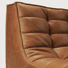 Ethnicraft Tan Leather Sofa 701 Set 6 Left