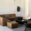 Ethnicraft Tan Leather Sofa 701 Set 8 Right