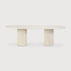 Ethnicraft Elements Stone Dining Table Oblong Shape Micro Cement