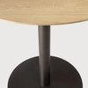Ethnicraft Blend Oak & Bronze 90 cm Dining Table