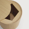 Ethnicraft  Roller Max Oak Round Side Table