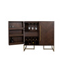 Dark Wooden Drinks Wine Cabinet - Class