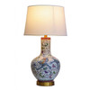 Pair of Oriental Bottle Table Lamps - Dragon and Phoenix Lamp