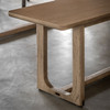 Gallery Direct Craft Smoked Oak Dining Bench