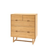 Gallery Direct Craft Natural Oak 5 Drawer Chest
