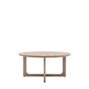 Gallery Direct Craft Smoked Oak Round Coffee Table