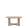 Gallery Direct Craft Smoked Oak Round Coffee Table