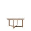 Gallery Direct Craft Smoked Oak Round Coffee Table