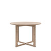 Gallery Direct Craft Smoked Oak Round Dining Table