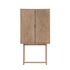 Gallery Direct Craft Smoked Oak Cocktail Cabinet