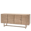 Gallery Direct Craft Smoked Oak 4 Door Sideboard