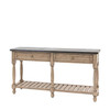 Gallery Direct Vancouver Natural Oak 2 Drawer Console 1650x450x840