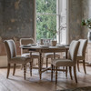 Gallery Direct Artisan Natural Oak Round Ext Dining Table 1200/1600x1200x750m