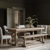 Gallery Direct Vancouver Natural Oak Ext Dining Table 2000/ 2500x1000x750