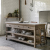 Gallery Direct Vancouver Natural Oak Kitchen Island 2140x740x940