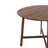 Gallery Direct Madrid Walnut Round Dining Table 100x100x75
