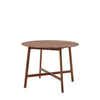 Gallery Direct Madrid Walnut Round Dining Table 100x100x75