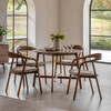 Gallery Direct Madrid Walnut Round Dining Table 100x100x75