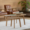 Gallery Direct Madrid Oak Coffee Table Nest 110x60x45