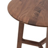 Gallery Direct Madrid Walnut Round Side Table 50x50x58 Gallery Direct Madrid Walnut Round Side Table 50x50x58