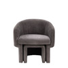 Gallery Direct Asko Anthracite Fabric Armchair – Modern
