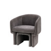 Gallery Direct Asko Anthracite Fabric Armchair – Modern