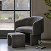 Gallery Direct Asko Anthracite Fabric Armchair – Modern