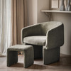 Gallery Direct Asko Sage Grey Fabric Armchair – Modern Gallery Direct Asko Sage Grey Fabric Armchair – Modern