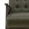 Gallery Direct Blackhall Green Leather Armchair – Modern Gallery Direct Blackhall Green Leather Armchair – Modern