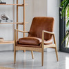Gallery Direct Carrera Brown Leather Armchair – Modern Gallery Direct Carrera Brown Leather Armchair – Modern