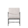 Gallery Direct Chartham White Fabric Armchair – Modern Gallery Direct Chartham White Fabric Armchair – Modern