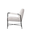 Gallery Direct Chartham White Fabric Armchair – Modern Gallery Direct Chartham White Fabric Armchair – Modern