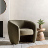 Gallery Direct Curvo Moss Green Fabric Armchair – Modern Gallery Direct Curvo Moss Green Fabric Armchair – Modern